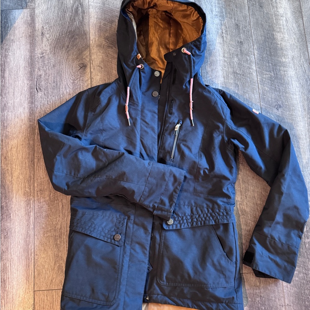 Roxy Navy and Brown Ski Jacket